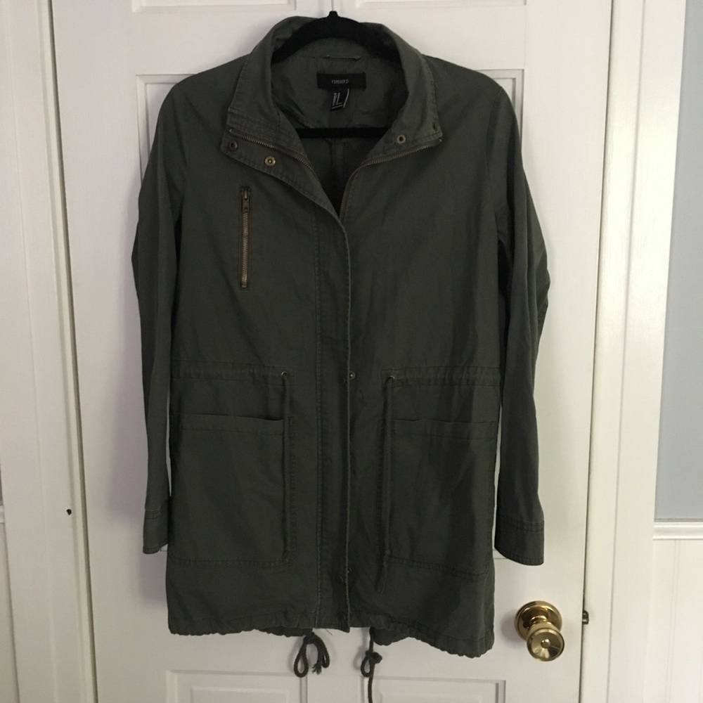 Forever 21 Green Utility Jacket